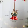 Nuevo Colgante de Resina Pintado a Mano Estilo Europeo Navideño Tren Pequeño Tridimensional Retro Calcetines Adorno de Árbol de Navidad Decoración de Atmósfera