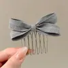 Pente de cabelo penteado de cabeça para baixo novo grampo de cabelo com franja de laço antiderrapante caveira alta estiloso moderno grampo de cabelo lateral com mechas acessório de cabelo