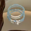 Novo Bracelete de Pérola de Cabaça Água-Marinha para Mulheres, Pingente de Atração de Riqueza, Design de Nicho, Bracelete de Joia de Mão Suave e Fashion para Mulheres