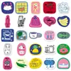 50 adesivos fofos originais, desenhados à mão no estilo ins, infantis, coreanos, à prova d'água, decorativos para capa de celular