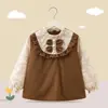 Delantal infantil de otoño e invierno, babero para bebé, babero impermeable y anti-suciedad, babero de guardería, bata para niñas