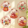 Pegatinas de Vidrio para Ventana Año del Cordero 2027 para el Festival de Primavera, Caracteres de Fortuna del Zodiaco, Decoraciones Estáticas para Ventana para Año Nuevo