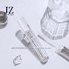 Jinze novo tubo de gloss labial transparente redondo brilhante líquido 3,5ml material de bolsa de maquiagem