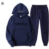 FEAROFGOD linha dupla Essentials transfronteiriço novo conjunto LOGO no peito estampagem a quente conjunto com capuz para casais F