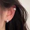 Aretes de Plata de Ley S925 con Forma de Serpiente Incrustados de Diamantes, Diseño Casual de Moda, Pendientes Elegantes y a la Moda, Aros para Orejas, Accesorios para Orejas para Hombres y Mujeres