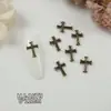 Ventas Directas de Fábrica de Nuevos Pedrería Retro Cruzada para Uñas de Moda al Por Mayor, Decoraciones para Uñas con Forma de Corazón y Cabeza de León