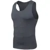 Camiseta sin mangas ajustada de estilo americano casual para hombre, comercio exterior transfronterizo de Amazon, para fitness, deportes, capa base, running y entrenamiento, sin mangas