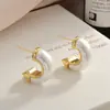 Brincos de Pérola em Formato de C Estilo Retro de Hong Kong para Mulheres, Luxo Leve, Design de Nicho de Alta Qualidade, Brincos Estilo Ins, Novo Modelo 2025