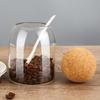 Frasco de Té de Vidrio Borosilicato Alto, Frasco Sellado con Bola de Corcho, Botella para Almacenamiento de Granos, Frasco de Almacenamiento para el Hogar