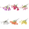 Decoração de Casamento Amazon Flores Artificiais Roxas Arranjo de Flores para Guia de Estrada Plantas Verdes Artificiais Display de Arte com Flores de Plástico