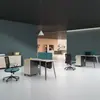 Escritorio para Personal, Pantalla para Oficina de Personal, Estación de Trabajo para Cuatro-Seis Personas, Combinación de Escritorio y Silla de Computadora Moderna y Simple