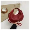 Bolso Bandolera Retro Transfronterizo para Mujer, Bolso para Mujer de Diseño Nicho, Bolso de Mano Ligero de Moda 2025 con Forma de Media Luna para Debajo del Brazo