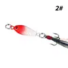 Caja de regalo de Navidad transfronteriza nueva pez plomo pequeño 2.8cm/5g pluma tres anzuelos pez plomo mini placa de hierro señuelo duro cebo artificial