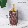 Conjunto porta-escova de dentes bandeja retangular frasco de álcool em gel conjunto para banheiro mármore banheiro conjunto de três peças