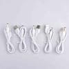Pistola de fascia cable USB agujero redondo cable de carga para cargar pistola de fascia Blanco Cable de carga DC5521
