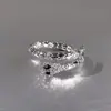 Anel de Abertura de Cobra com Zircônia Super Brilhante Design de Nicho para Mulheres Anel de Dedo Simples Joia Elegante de Luxo Leve