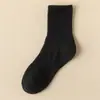 Meias Masculinas Algodão Puro Absorventes de Suor Meia-Calça Média Primavera e Verão Estilo Japonês Meias Versáteis Cintura Meias Esportivas de Basquete Indústria de Meias de Zhuji