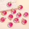 Contas redondas pingente 16mm acrílico banhado a contas penduradas pulseira acessórios pingente faça você mesmo faixa de cabeça acessórios de joias