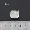 Ventas directas de fábrica con soporte de garra con agujero soporte inferior ropa de boda zapatos de boda accesorios DIY cobre plata costura a mano accesorios de taladro con forma 30