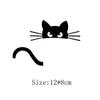 Gato de cola rota interruptor pegatinas generación tallado extraíble personalizado moda creativo pegatinas de pared sala de estar