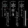 Carámbanos de Hielo Transparentes Decoraciones Navideñas Barras de Hielo Puntas de Hielo Accesorios DIY Iluminación Adornos Colgantes Serie de Copos de Nieve Set
