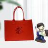Bolsa de fieltro rojo Año del Dragón Rojo Net Bolso rojo de gran capacidad Empresa Mercancía de Año Nuevo Puerta trasera Compromiso Bolsa de regalo de mano