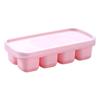 Molde para Cubitos de Hielo Doméstico de Silicona de Fondo Suave Almacenamiento para Hielera de Refrigerador Caja Especial para Congelador Bola de Hielo Mini Bandeja de Hielo