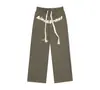 OreetaMarca de Moda Americana de Calle Pantalones Deportivos Casuales con Estampado de Letras para Hombres y Mujeres Pierna Ancha Holgada Pantalones Deportivos de Calle