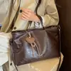 Bolsa Grande de Capacidad Simple Retro de Comercio Exterior para Mujer Nueva Bolso Tote de Moda Casual Bolso de Hombro Único para el Viaje Diario