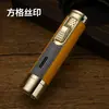 Isqueiro Inflável à Prova de Vento Baicheng Jianchuan Nº 1 com Chama Azul Direta, Ferramenta para Charuto, Tipo Caneta Multifuncional, Pequeno Spray