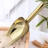 Pala para Hielo para Tiendas de Té de Leche, Pala Integrada Engrosada de Acero Inoxidable para Arroz, Harina, Comida, Té, Palomitas de Maíz, Fondo Plano
