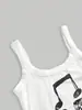 Primavera/Verão 2026 Nova Moda Europeia e Americana Exportação Estampada Color Block Camisole Estilo de Rua Y2K Slim Fit Hot Girl Regata