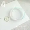 Pulsera de Piedra Ojo de Gato Color Macarrón Estilo Chino para Niña, Lujo Ligero Dopamina Exquisita Versátil Sedosa Nuevo Accesorio Hanfu