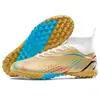 Zapatos de fútbol de caña alta para talla grande, transfronterizos, para el Mundial, para niños y niñas, con tacos y púas largas, para entrenamiento de adultos en césped artificial