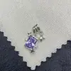 Fuerte retención de color, Estilo dulce y fresco, Abalorio espaciador de estrella cruzada de circonio cuadrado Colgante de cristal Accesorios hechos a mano para bricolaje