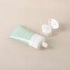 Envase Limpiador Facial Verde Fresco Tubo Suave Limpiador Tubo Plano Tapa Flip-Top Exprimidor Material de Empaque Cosmético Se Puede Personalizar