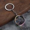 Llavero de metal con engranaje de turbina, buje, disco de freno, amortiguador, pinza, llavero de coche, colgante exclusivo transfronterizo