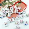 Corrente de Nome Gato da Sorte Corrente de Nome Criativa Barraca de Feira da Noite Joias Artesanais Joias Cerâmicas Criativas Pulseira