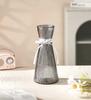 Vaso Grande Espessado Vidro Transparente Enfeites para Sala de Estar Plantas Hidropônicas Bambu Rico Lírio Flor Seca Vaso de Cerâmica