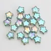 Novo pingente de estrela de cinco pontas mágica com furo de 8 mm, contas de vidro de cristal, acessórios para joias artesanais DIY, atacado