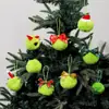 Sombrero de Navidad más vendido transfronterizo bola de felpa monstruo verde peludo elfo fiesta decoración de Navidad bola de felpa DIY bola de pelo sintético de conejo