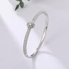 Pulsera Popular Transfronteriza de Flor de Cuatro Pétalos, Pulsera de Flor de Zircón de Lujo Ligero y Alta Gama, Pulsera de Diamantes Simple, Nicho y Exquisita