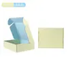 Caja de Avión Color Crema, Extra Dura, Resistente a la Presión, Caja de Empaque con Cremallera Colorida, Caja de Papel para Empaque de Envío Express Amarillo Claro, Tamaño Grande