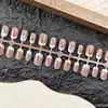 30 Peças de Adesivos de Unha Degradê para Unhas Postiças Estilo Francês, Venda Direta da Fábrica
