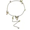 Cadena de Cintura de Mariposa Plateada Estilo Bohemio Vintage para Vestido de Mujer Moda de Alta Gama Accesorios de Cinturón Metálico Versátiles