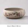 Vaso de Cerâmica Sem Furos para Plantas Hidropônicas em Vasos, Prato para Rabanete Verde e Suculentas, Vaso Grande para Narcisos, Vaso Grande para Flores Aquáticas de Mesa