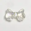 Acrílico transparente colorido borboleta diy feito à mão material com contas corrente para celular acessórios de joia suprimentos para manicure