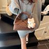 2025 Nueva Moda Estampado de Leopardo Lazo Casual Casual Gran Capacidad Bolso de Hombro Cruzado Bolso de Mano Bolso de Muñeca Mujeres