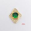 Celebridad de Internet Popular Buccellati 98 Usar Parche para Uñas Joyería Flor Diamante Joyería Estilo Palacio Retro Zircón Joyería para Arte de Uñas