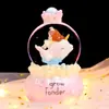 Bola de Cristal Musical con Nieve y Luz Estilo Ins Soñador Nube Flotante Canción de Amor, Exquisito Regalo para Niñas, Dropshipping